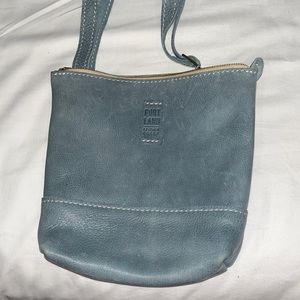 Portland Leather Blue Steel Festival Bag